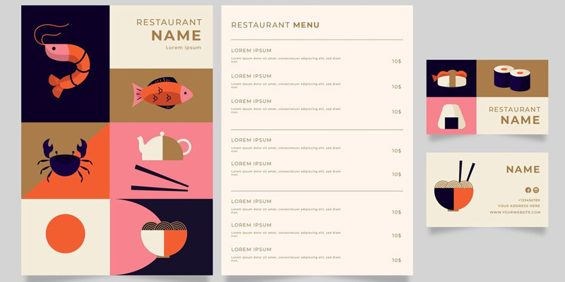 Restaurant Menu Branding